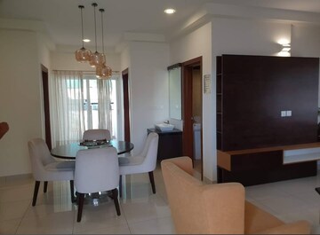 Living Room in 3 BHK Apartment at Prestige High Fields, Gachibowli – for Rent