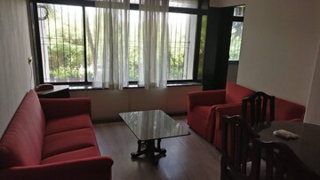 Living Room in 2 BHK Apartment at Palm Beach Apartments, Versova – for Rent