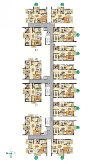 Master Plan in 3 BHK Apartment at Vamsiram West Wood, Tolichowki – for Sale