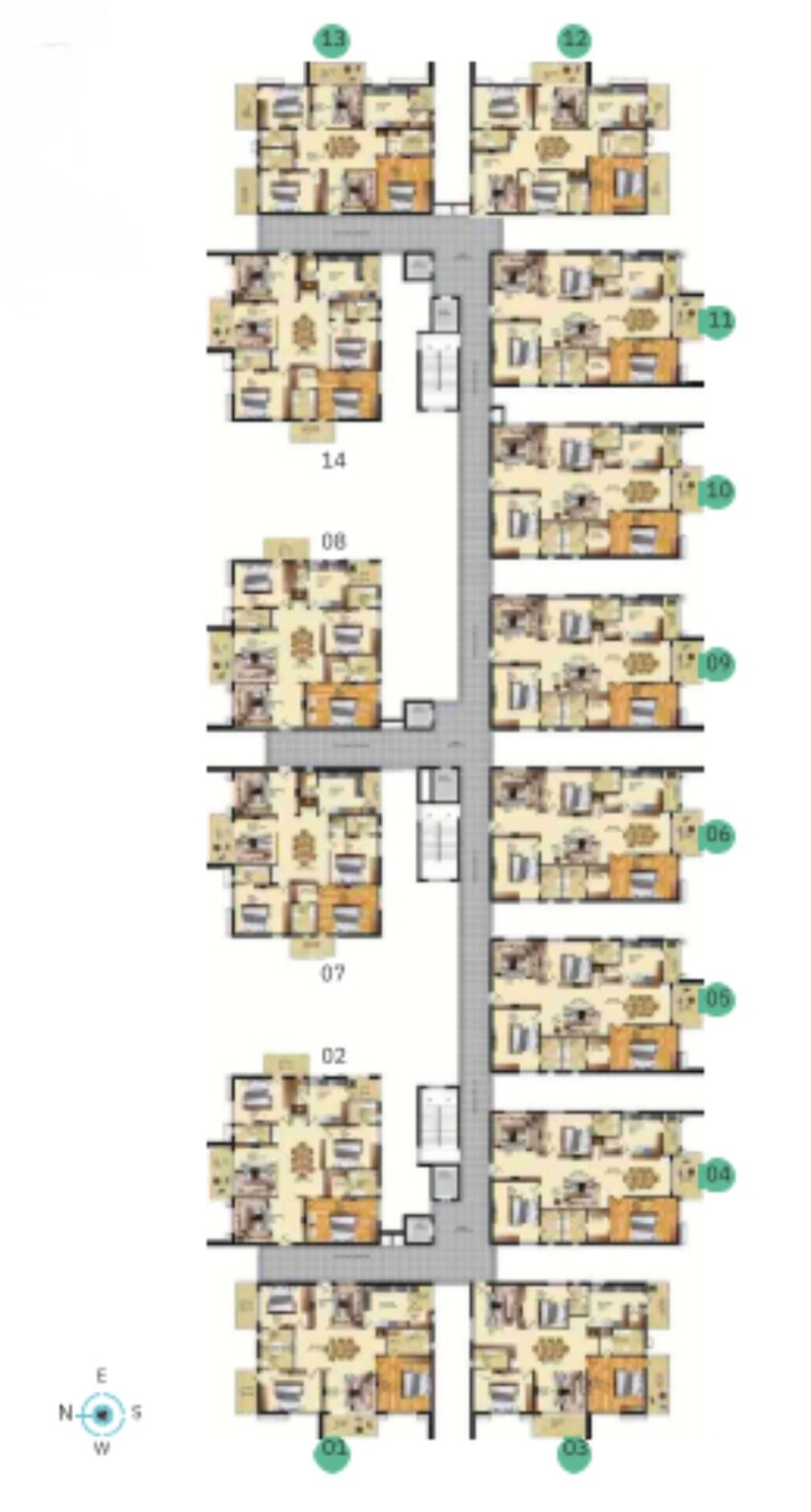undefined, vamsiram-west-wood 3 Bedroom 2575 Sq.Ft. Apartment In Tolichowki Hyderabad 8518404