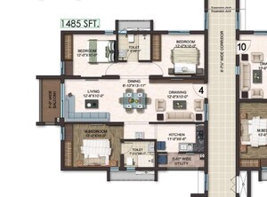  2.5 BHK Apartment at Gem Nakshatra, Kokapet – for Sale