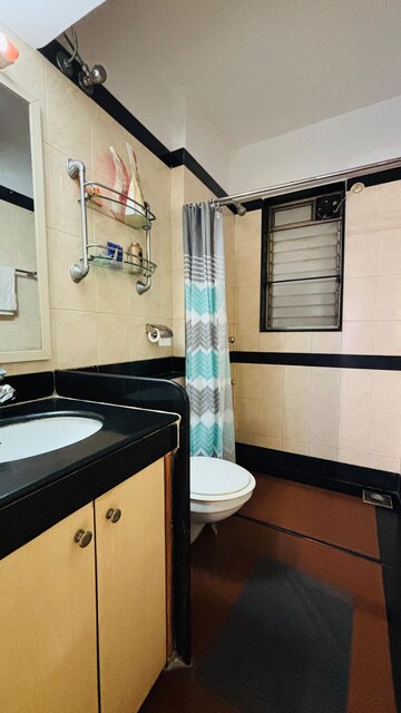 Attached Bathroom in 2 BHK Apartment at K Raheja Vihar, Powai – for Rent