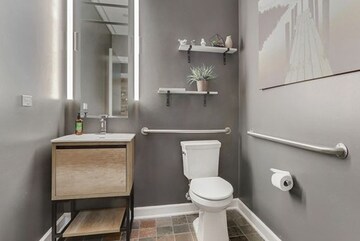 Washroom in  Office Space at Atul Corporate Avenue, Chakala – for Rent