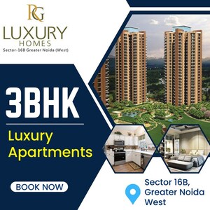 3 BHK Apartment – Exterior View View at RG Luxury Homes, Sector 16b Greater Noida - for Sale