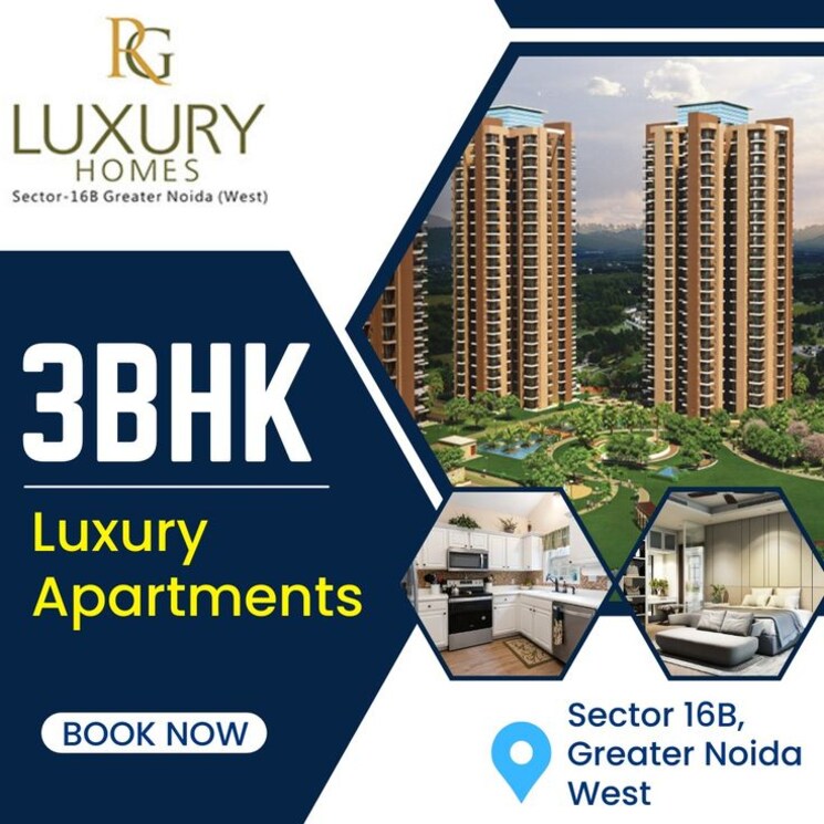 Exterior View, rg-luxury-homes 3 Bedroom 1175 Sq.Ft. Apartment In Sector 16b Greater Noida Greater Noida 8519374