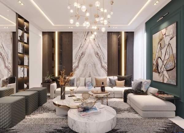 Living Room in 4 BHK Apartment at Sector 54 – for Sale