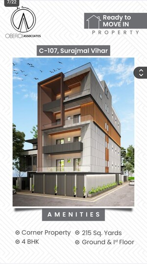 4 BHK Builder Floor For Sale in Surajmal Vihar