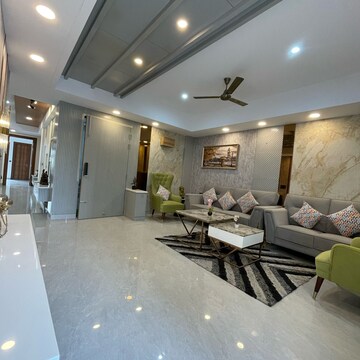 Living Room in 4 BHK Builder Floor at Ansal API Esencia, Sector 67 – for Sale