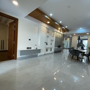 Living Room in 4 BHK Builder Floor at Ansal API Esencia, Sector 67 – for Sale