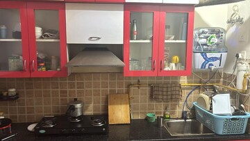 Kitchen in 2.5 BHK Apartment at Mahagun Mywoods, Sector 16c Greater Noida – for Rent