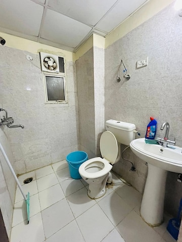 Bathroom in 2 BHK Apartment at Panchsheel Greens II, Sector 16 Greater Noida – for Rent