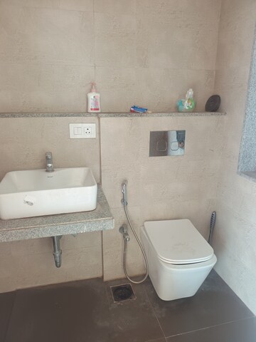Bathroom in 1 BHK Apartment at Dynamix Avanya, Dahisar East – for Rent