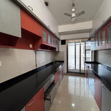 Kitchen in 3 BHK Apartment at Raheja Serenity, Khatau Estate – for Rent