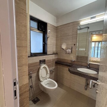 Bathroom in 3 BHK Apartment at Raheja Serenity, Khatau Estate – for Rent