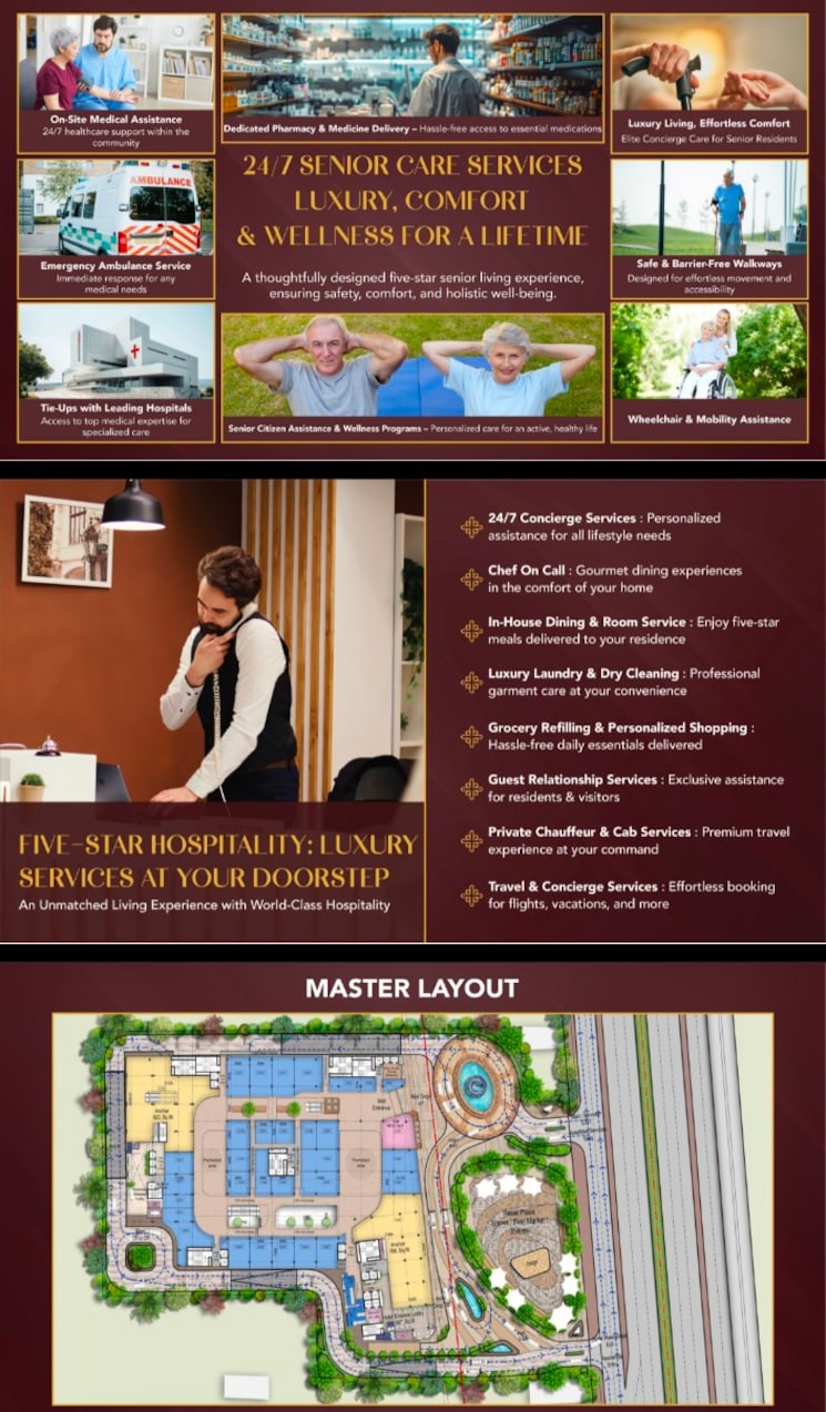 Master Bedroom, sector 27a 3.5 Bedroom 2650 Sq.Ft. Apartment In Sector 27a Faridabad 8520709