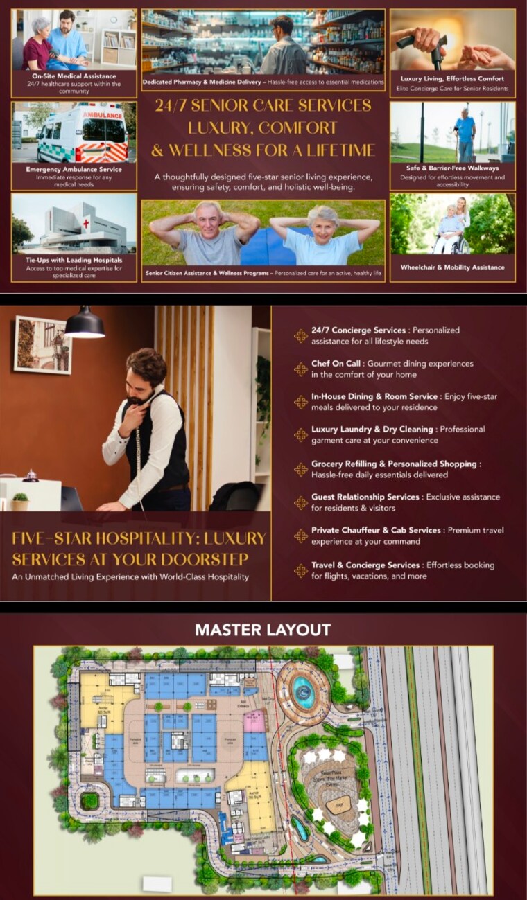 Master Bedroom, sector 27a 3.5 Bedroom 2650 Sq.Ft. Apartment In Sector 27a Faridabad 8520709