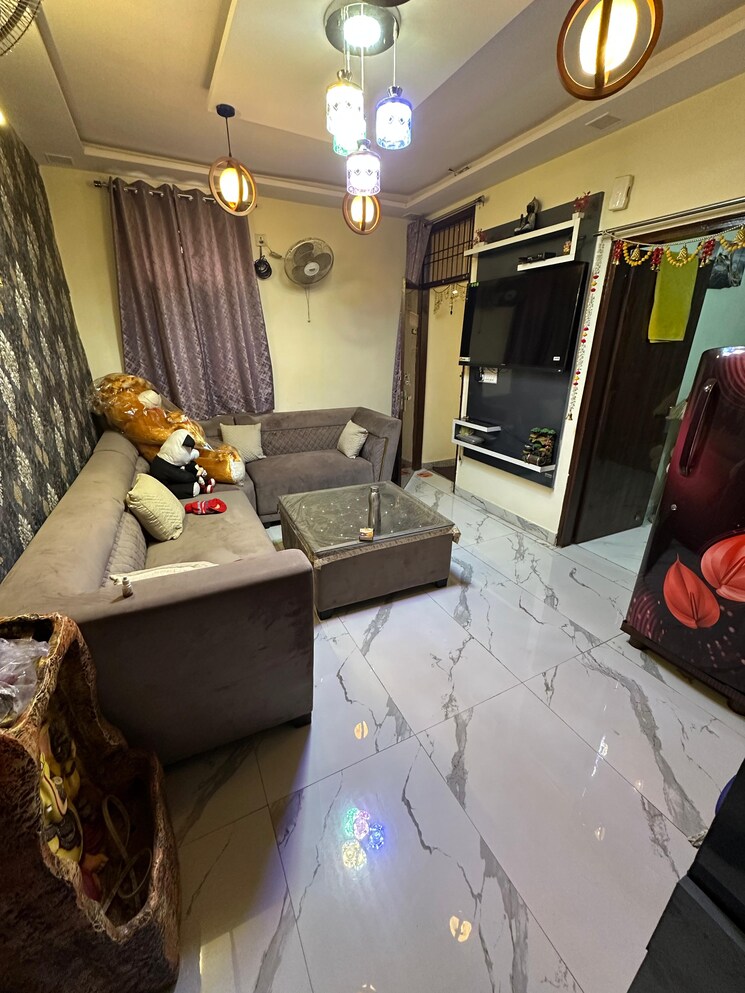 Living Room, rohini sector 24 2 Bedroom 28 Sq.Mt. Builder Floor In Rohini Sector 24 Delhi 8520753