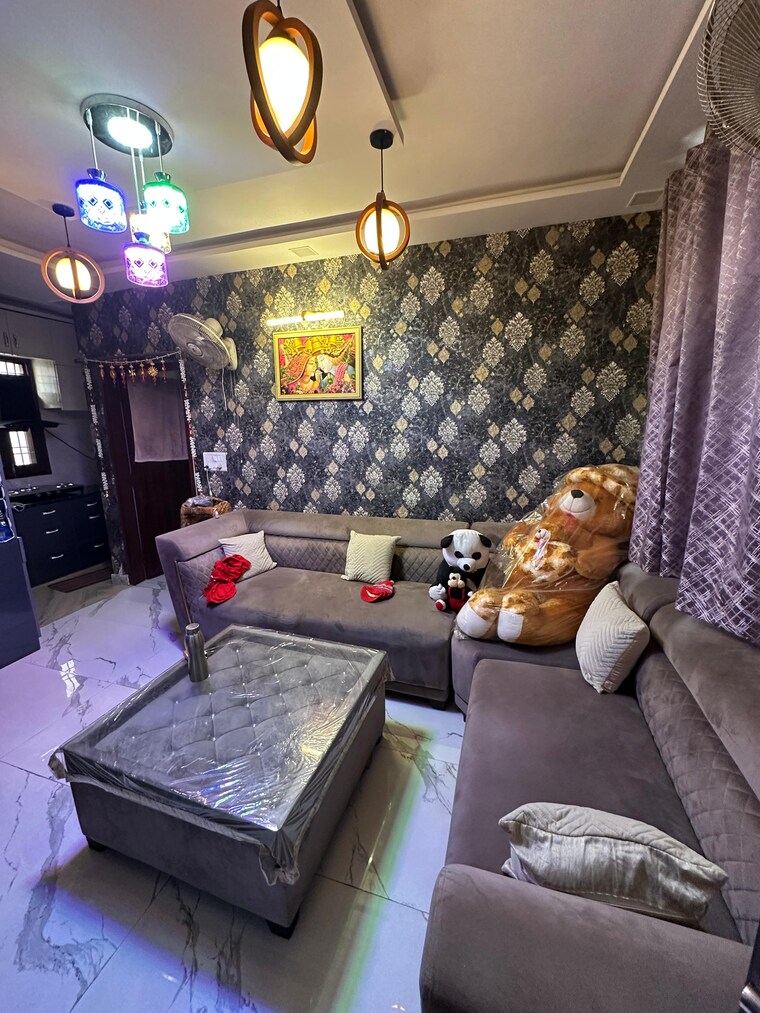 Living Room, rohini sector 24 2 Bedroom 28 Sq.Mt. Builder Floor In Rohini Sector 24 Delhi 8520753