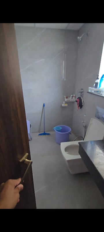 Bathroom in 3 BHK Apartment at Rishita Manhattan, Gomti Nagar – for Rent