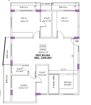  3 BHK Apartment at Off Sarjapur Road – for Sale