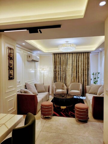 Living Room in 3 BHK Apartment at Dhakoli Village – for Sale
