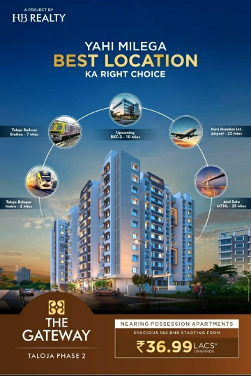 1 BHK Apartment For Sale in H.B Realty.The Gateway