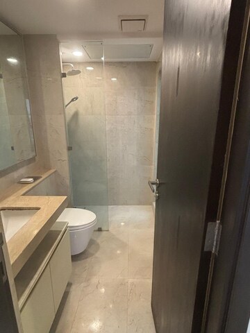 Bathroom in 2.5 BHK Apartment at Hiranandani Atlantis, Powai – for Rent