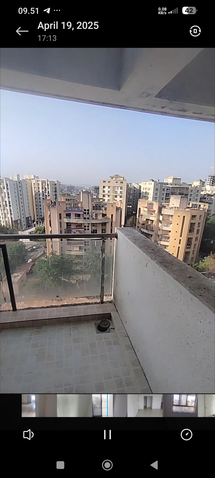 Balcony, eisha-basilla 3 Bedroom 1600 Sq.Ft. Apartment In Kondhwa Pune 8522041