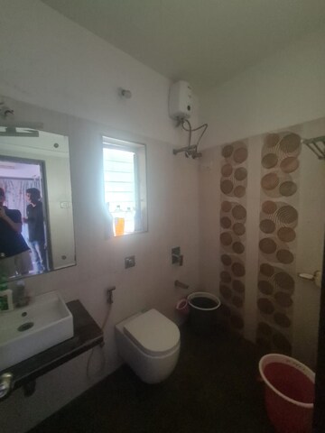 Bathroom in 1 BHK Apartment at Prakruti Pearl, Ghodbunder Road – for Rent