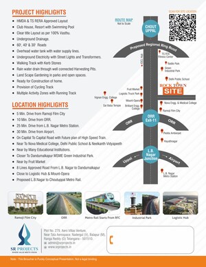  Plot – Map Location View at SR Rock Town, Mazidpur - for Sale