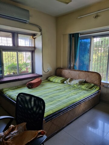 Bedroom in 1 BHK Apartment at Ganesh Niwas CHS, Charai – for Rent