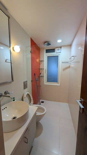Bathroom in 2 BHK Apartment at Lodha Fiorenza, Goregaon East – for Rent