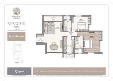 Floor Plan in 2 BHK Apartment at Thane East – for Sale