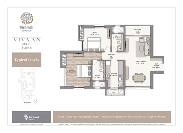 Floor Plan in 2 BHK Apartment at Thane East – for Sale