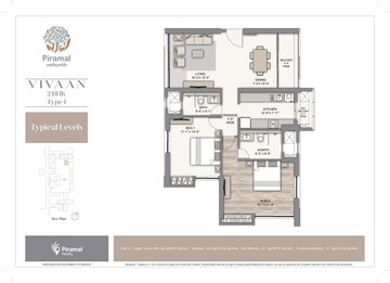 Floor Plan in 2 BHK Apartment at Thane East – for Sale
