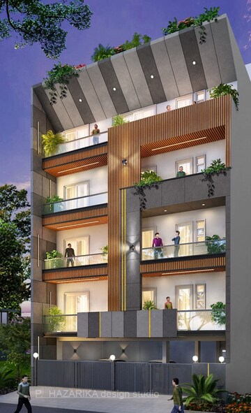 3 BHK Builder Floor – Exterior View View at South City 1 - for Sale