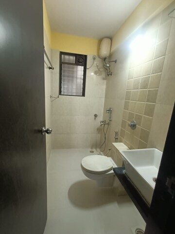 Bathroom in 1 BHK Apartment at Shiv Sai Paradise, Majiwada – for Rent
