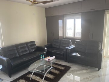 Living Room in 3 BHK Apartment at Vajras Jasmine County, Puppalaguda – for Rent
