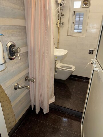 Bathroom in 1 BHK Apartment at Bandra West – for Rent