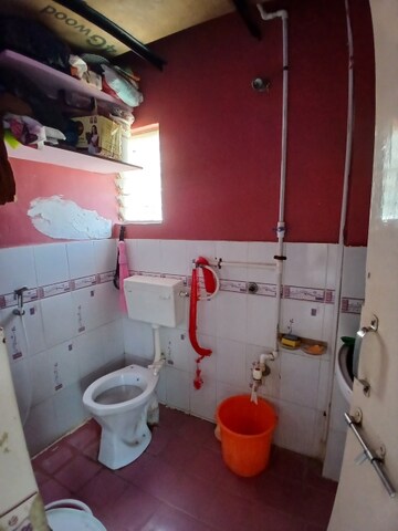 Bathroom in 3 BHK Apartment at Chandkheda – for Rent