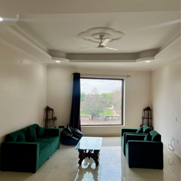 Living Room in 3.5 BHK Builder Floor at Sector 21 – for Rent