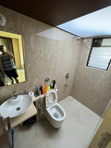 Bathroom in 2 BHK Apartment at Kabra Paradise, Andheri West – for Rent