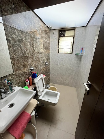 Bathroom in 2 BHK Apartment at Kabra Paradise, Andheri West – for Rent