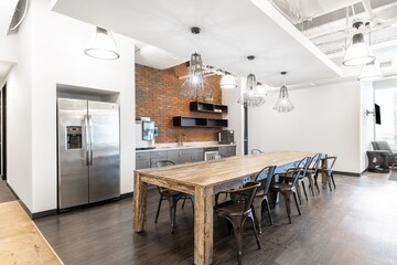 Kitchen in  Office Space at Ranjit Avenue – for Rent