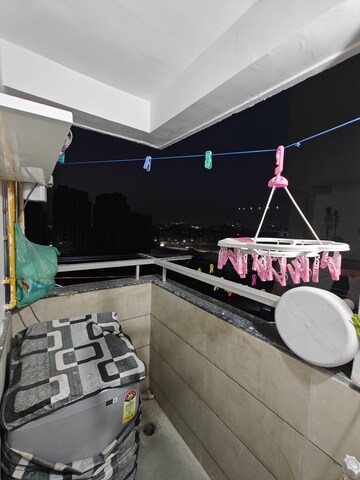 Balcony in 2 BHK Apartment at Rajvi Aashirvad Heights, Vasna – for Rent