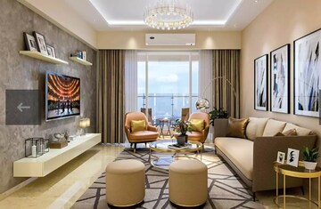 Living Room in 1 BHK Apartment at LnT Veridian, Powai – for Rent