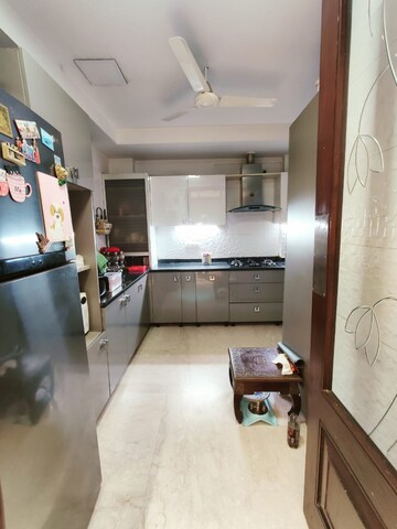 Kitchen in 3 BHK Builder Floor at Shivalik Colony – for Rent