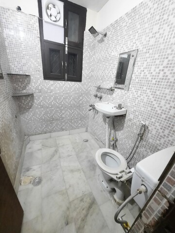 Bathroom in 2 BHK Builder Floor at Malviya Nagar – for Rent