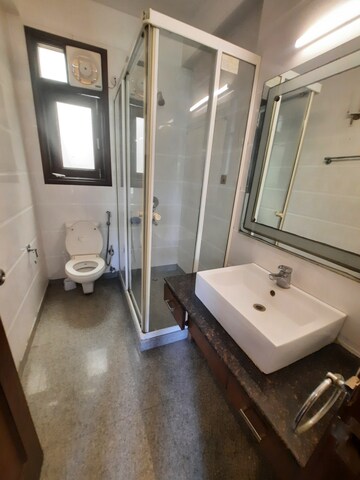 Bathroom in 3 BHK Builder Floor at Saket – for Rent