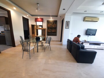 Living Room in 3 BHK Builder Floor at Saket – for Rent